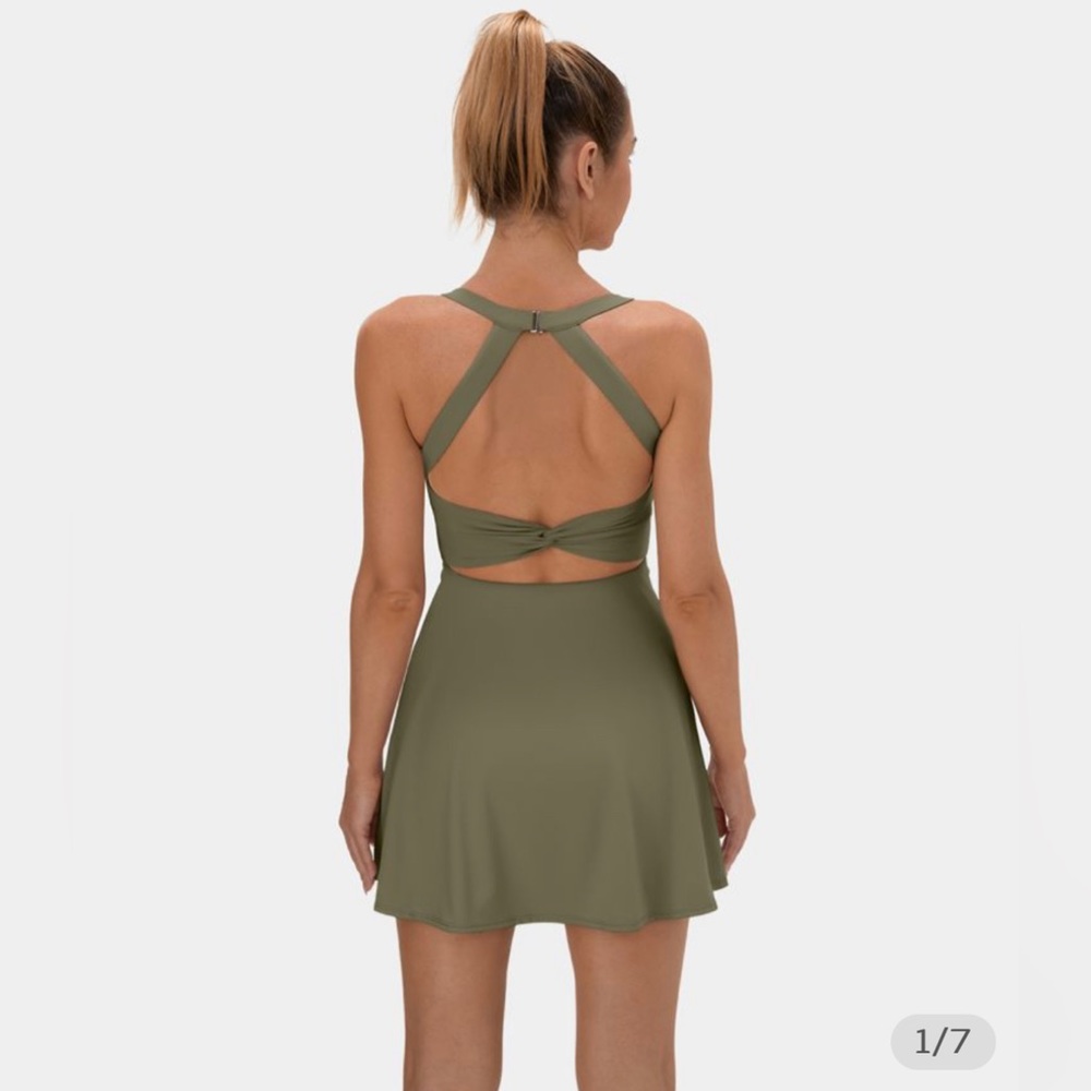 Halara dress color withered green